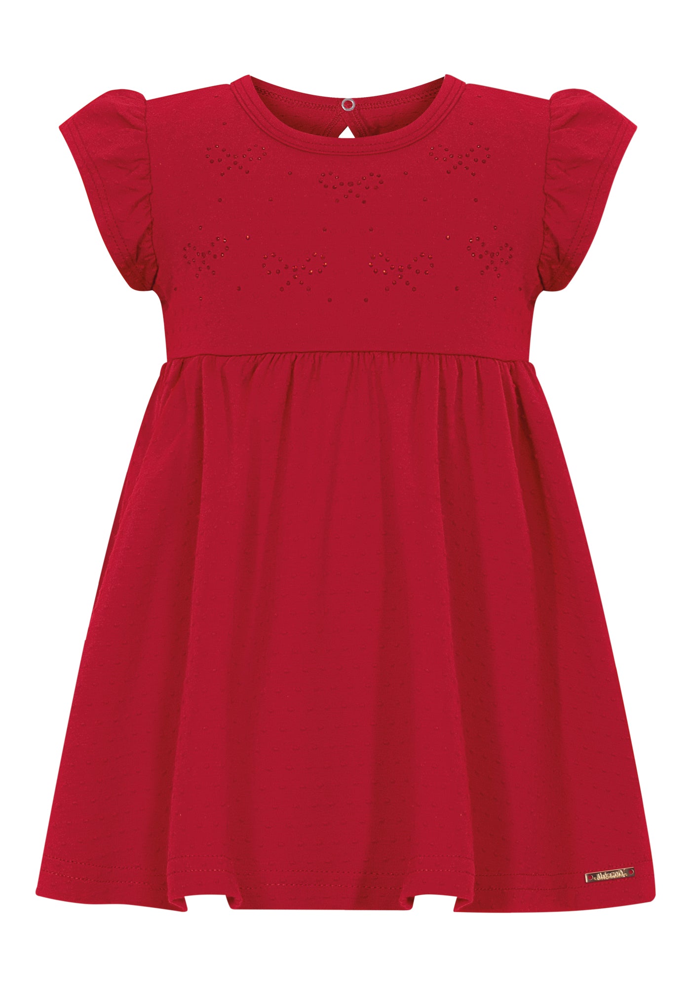 Vestido Infantil Alakazoo Lacinhos de Strass