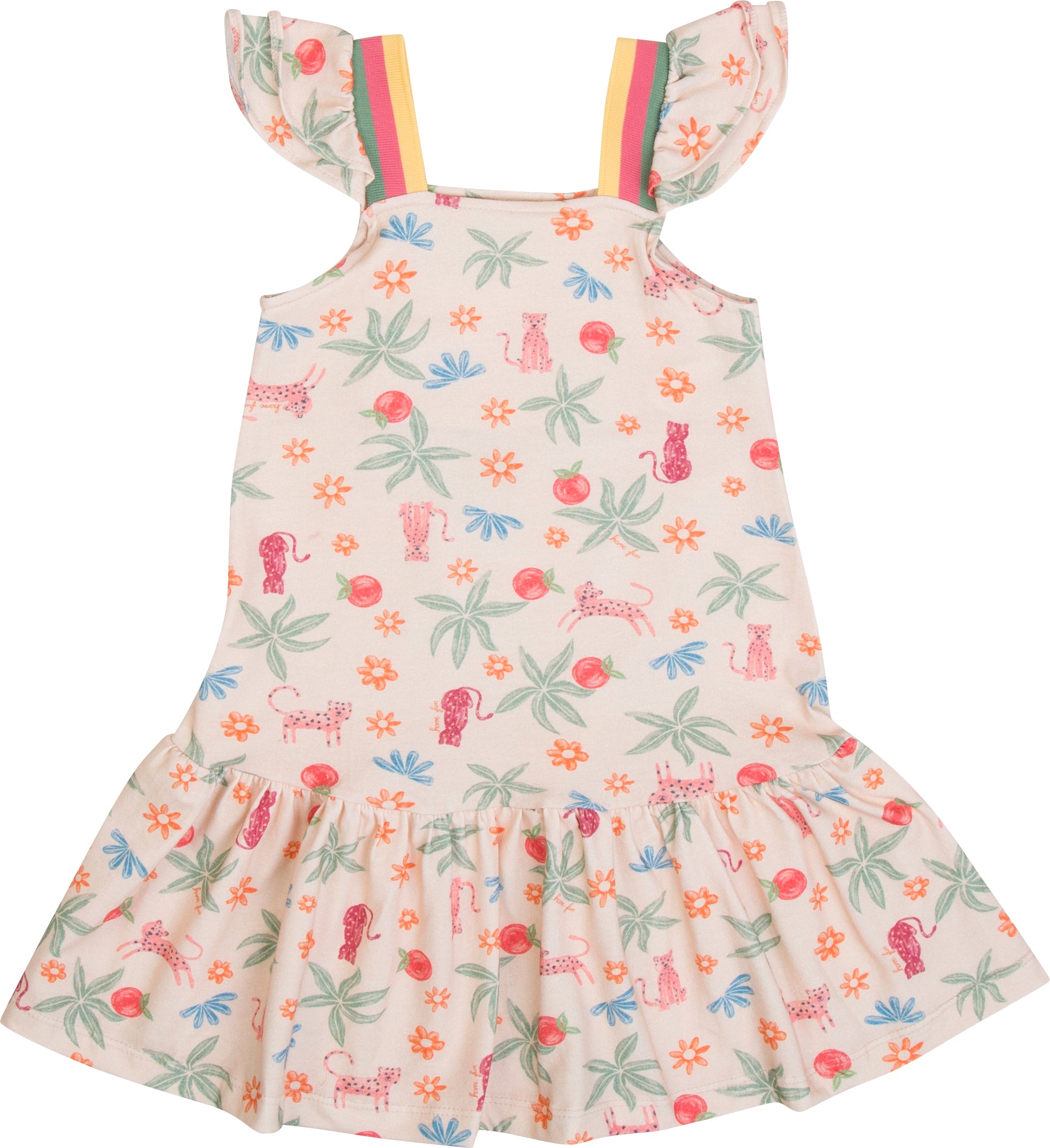 Vestido Have Fun Infantil Cotton Digital Selva