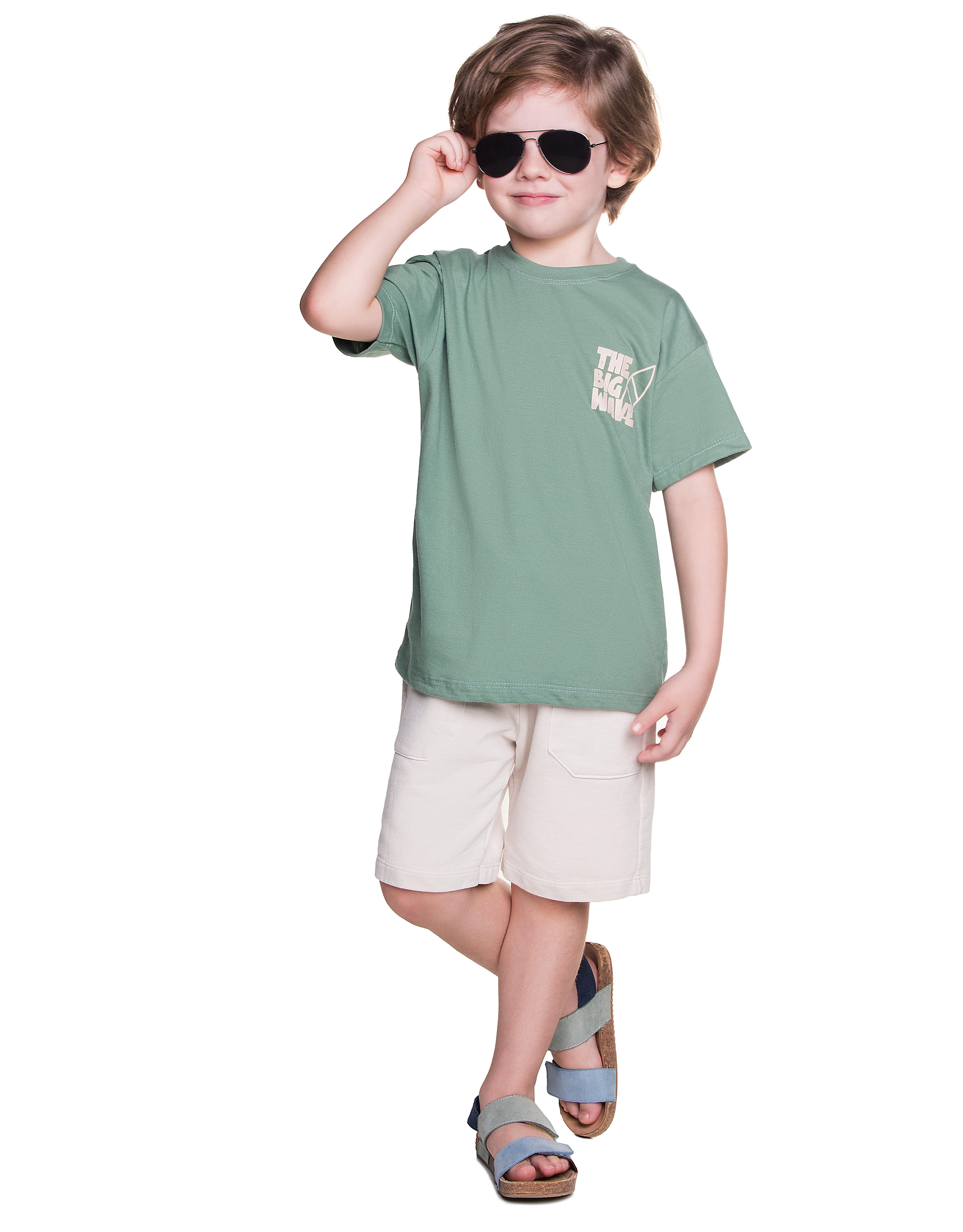 Camiseta Have Fun Infanil the Big Wave Meia Malha