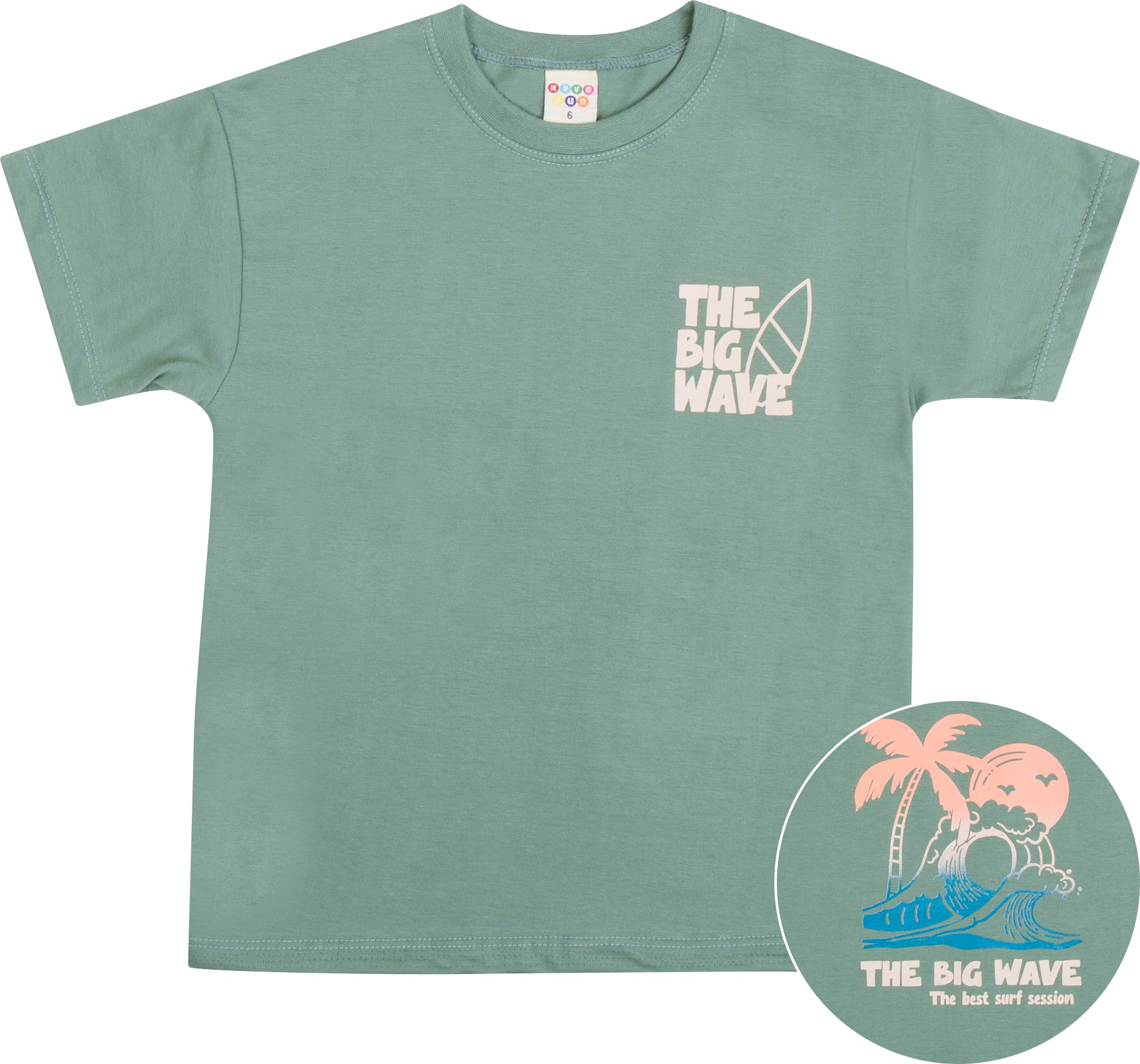 Camiseta Have Fun Infanil the Big Wave Meia Malha