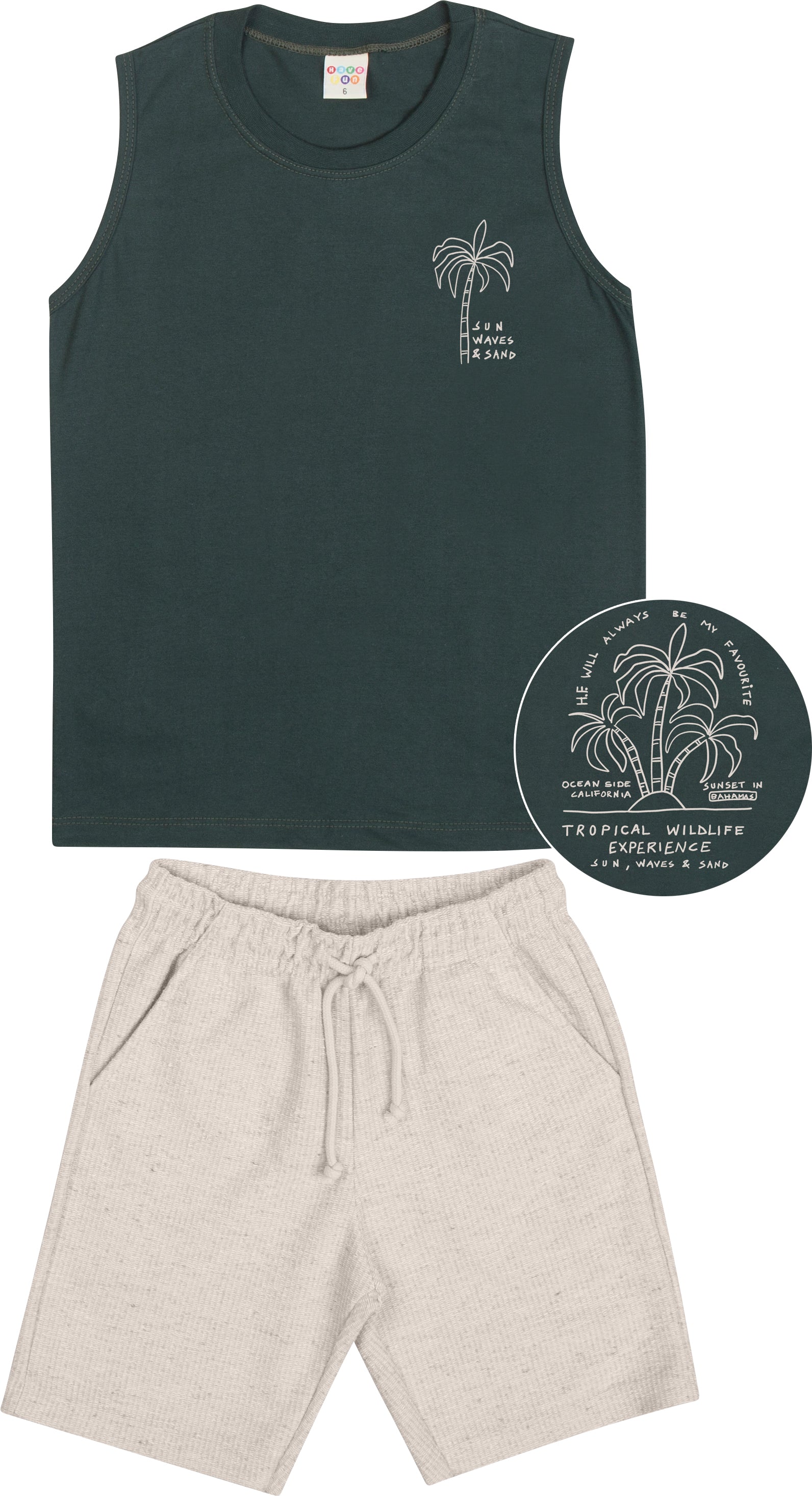 Conjunto Have Fun Infantil Sun Waves E Sand