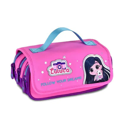 Estojo Triplo Luluca Escolar