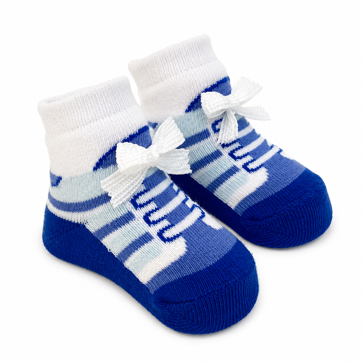 Meia RN Puket Tênis Primeiro Sapatinho 0 a 4 Meses Azul