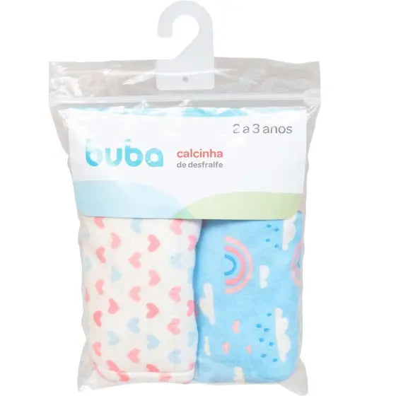 Kit Calcinhas De Desfralde Buba Arco-Iris  2 Peças
