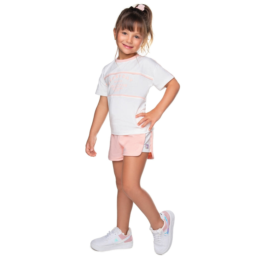 Conjunto Infantil Feminino Have Fun Every Day Meia Malha e Moletom