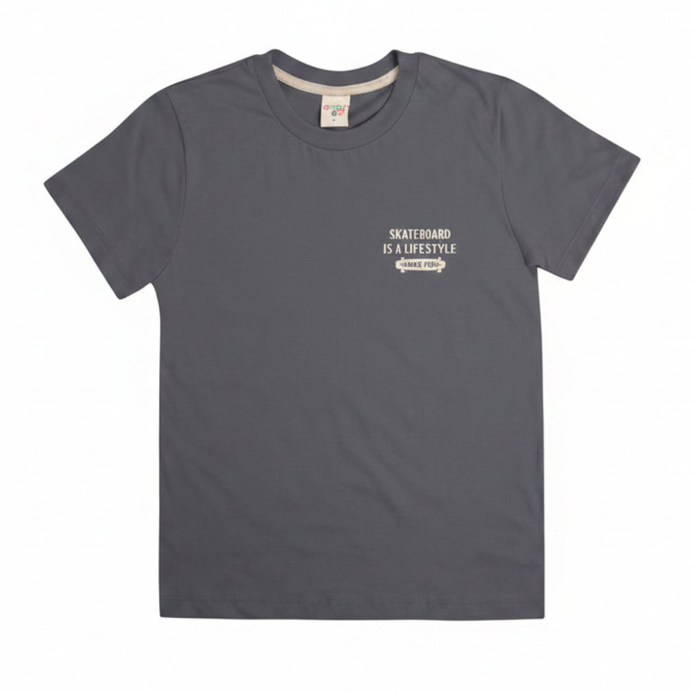 Conjunto Infantil Masculino Have Fun Lifestyle Camiseta e Bermuda Moletom Cargo
