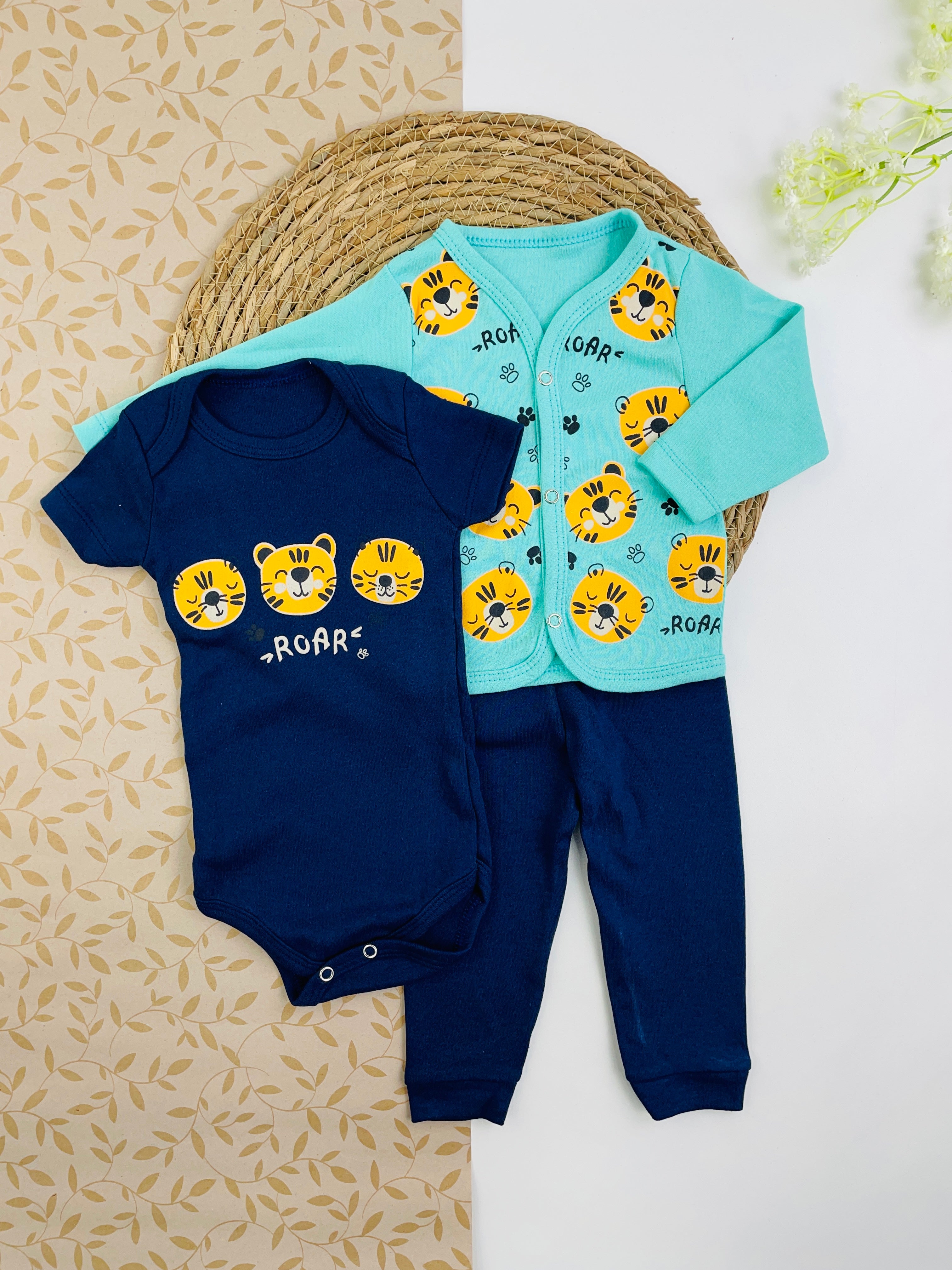 Conjunto Bichinhos Tigre Roar 3 Peças
