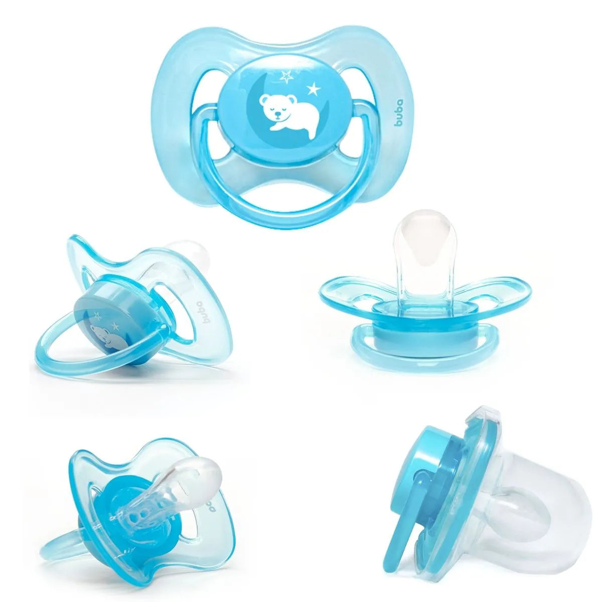 Chupeta Buba Comfort Ursinho Silicone Ultra Soft (Tamanhos 1 e 2)