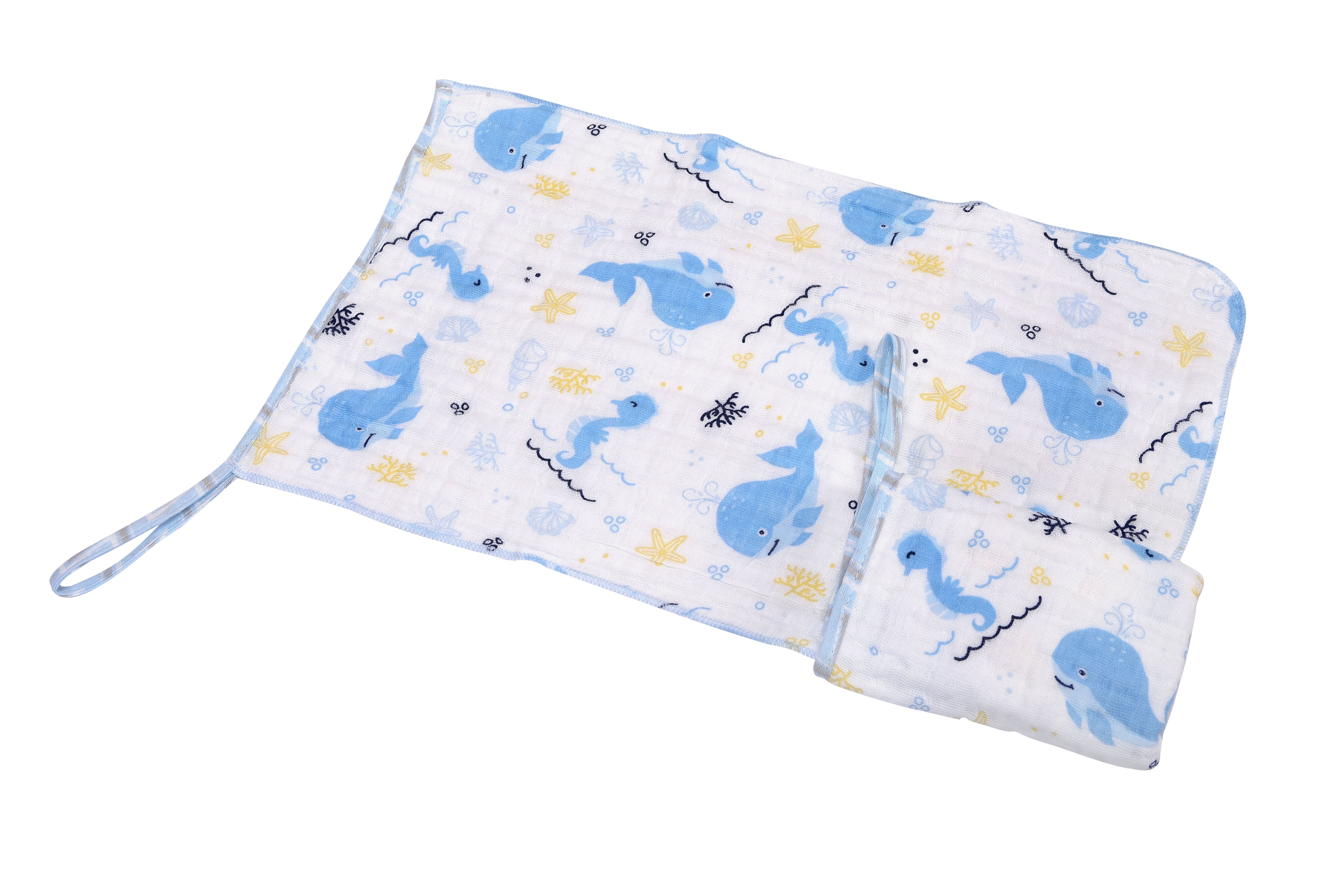 Pano de Boca Soft Dengo Estampado Enxoval Unissex 2 Peças