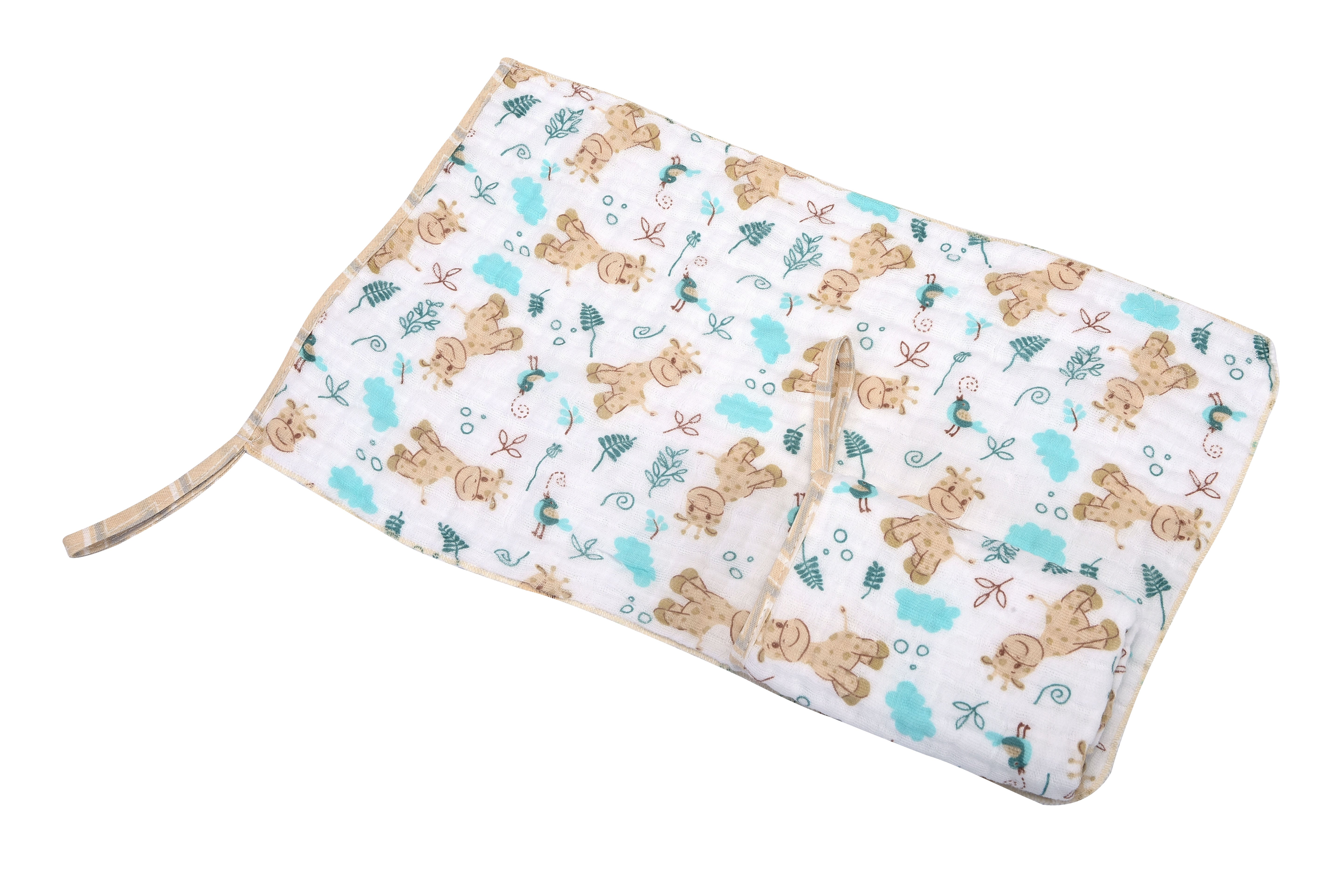 Pano de Boca Soft Dengo Estampado Enxoval Unissex 2 Peças
