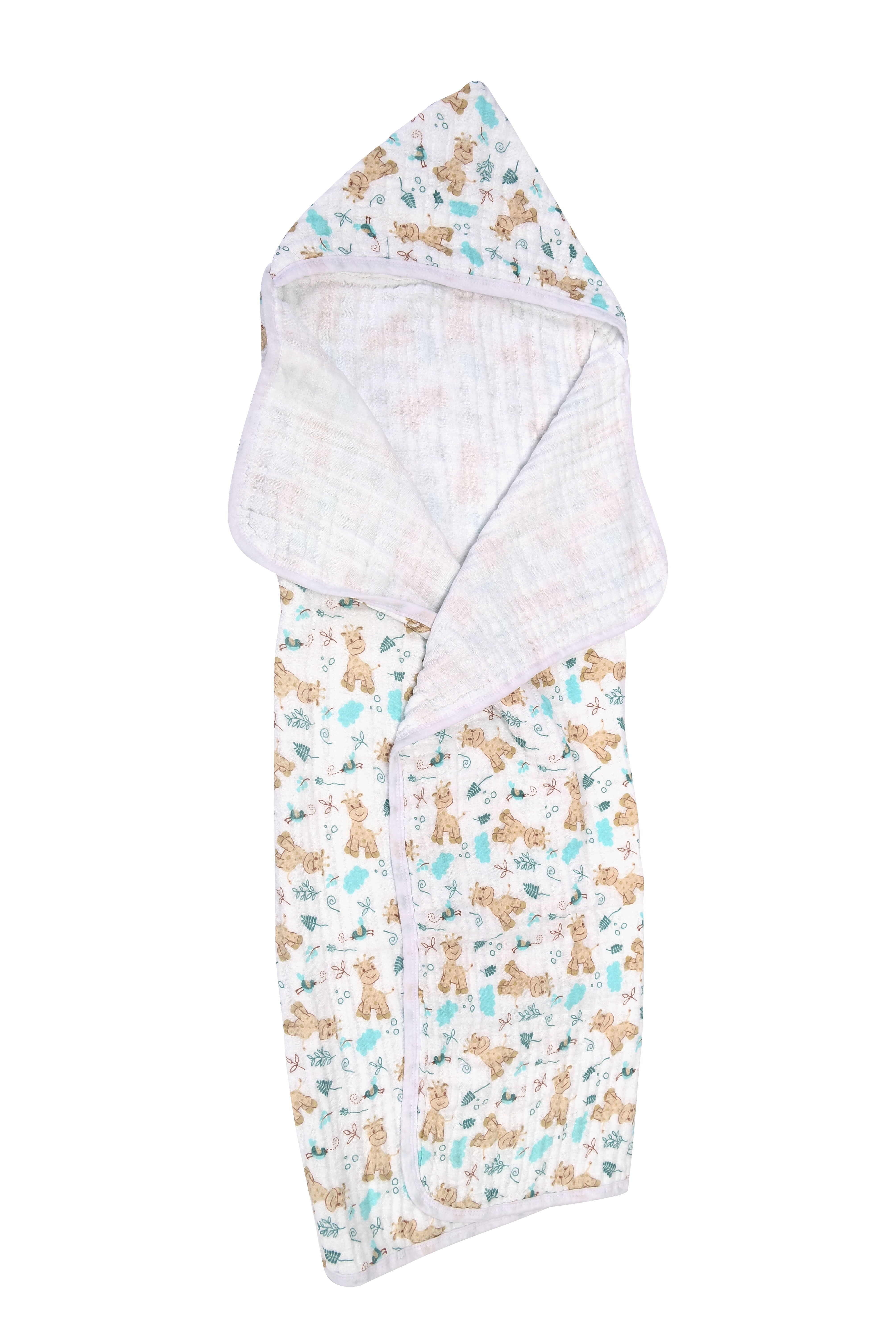 Toalhão de Banho Infantil Soft Dengo com Capuz 1,00m x 85cm Estampado
