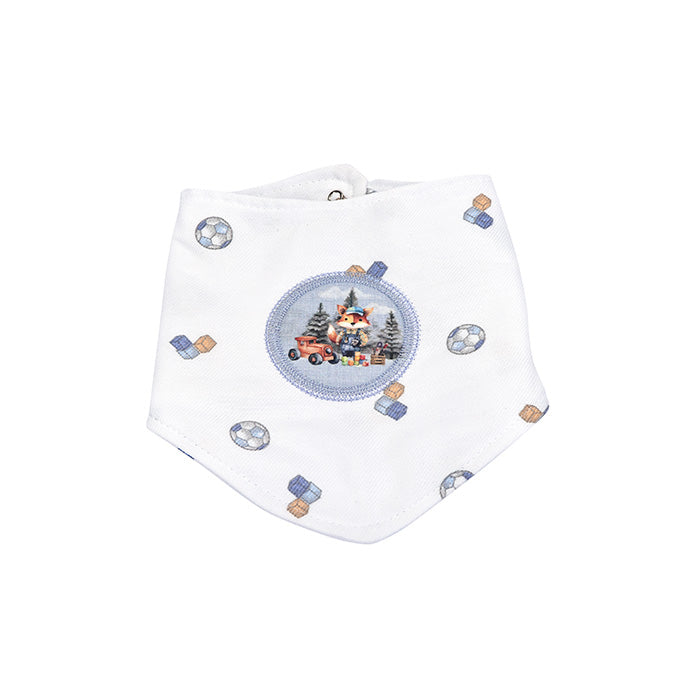 Babador Bandana Bebê com Botão Pressão Enxoval