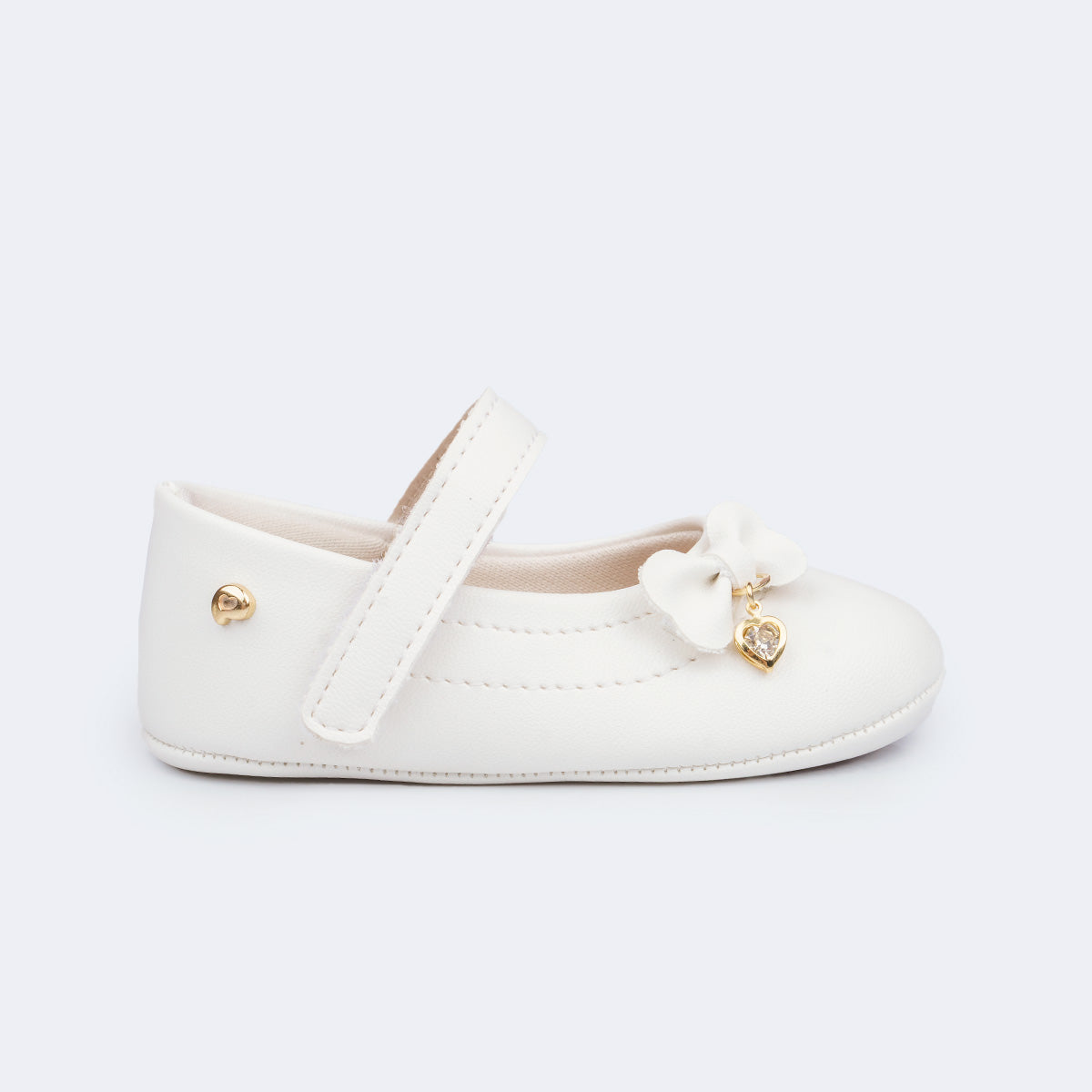 Sapatilha de Bebê Pampili Nina Mini Laço Branco