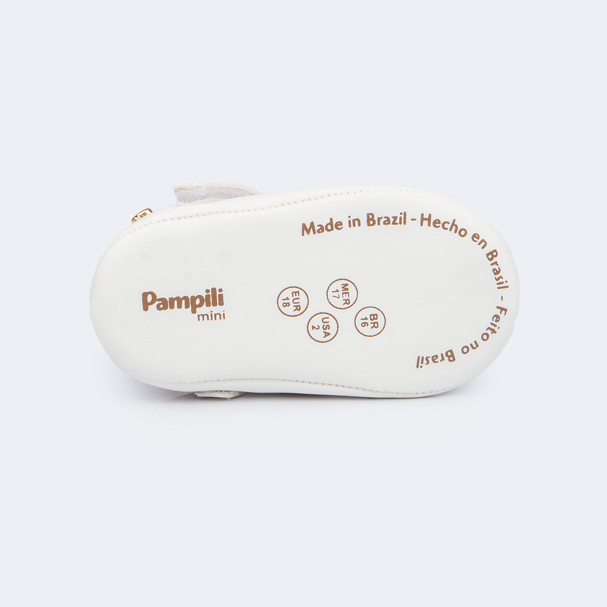 Sapatilha de Bebê Pampili Nina Mini Laço Branco