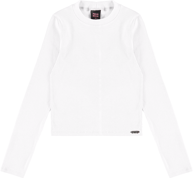 Blusa Infantil Feminina Manga Longa Pulla Bulla Canelada