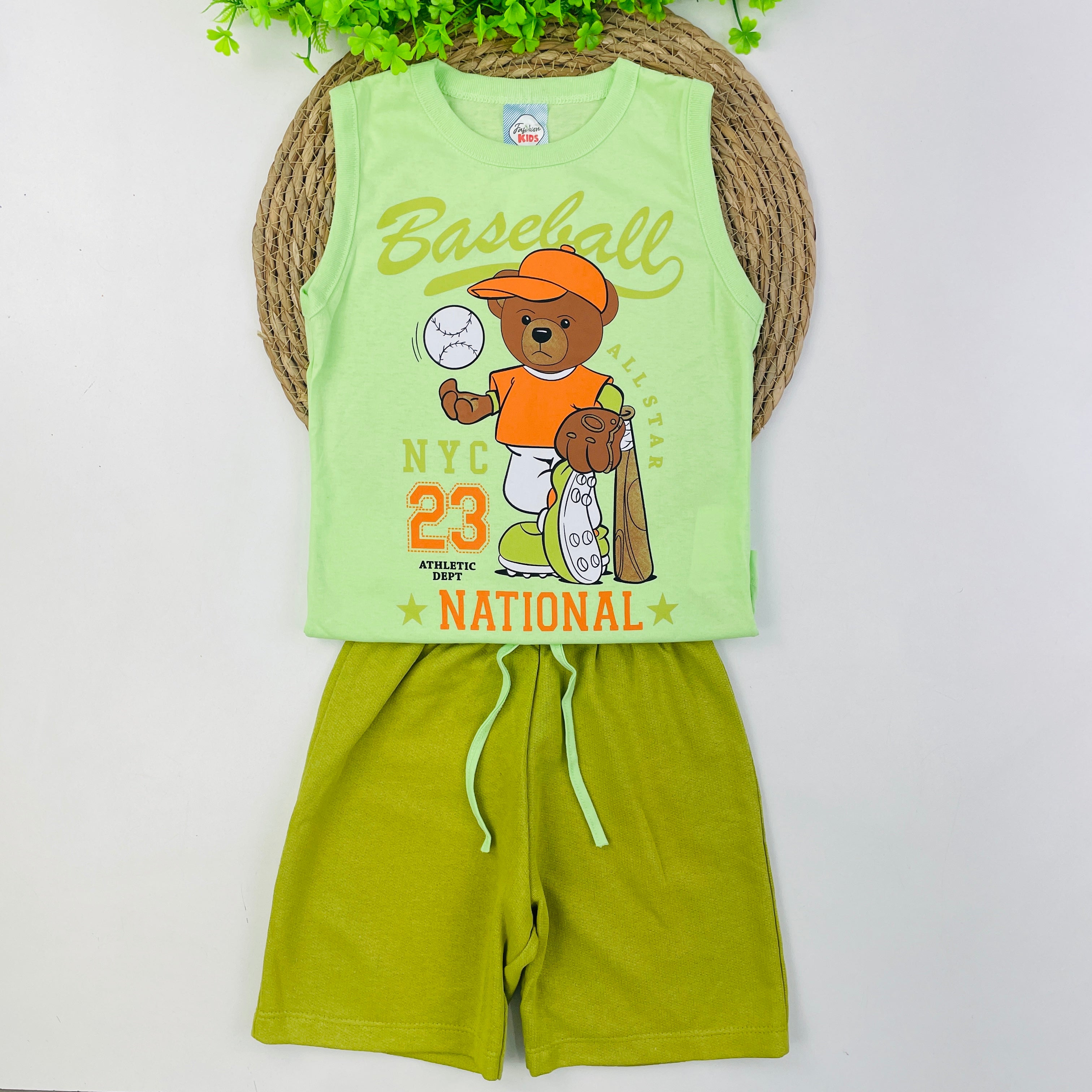 Conjunto Fashion Kids Infantil Masculino Baseball National