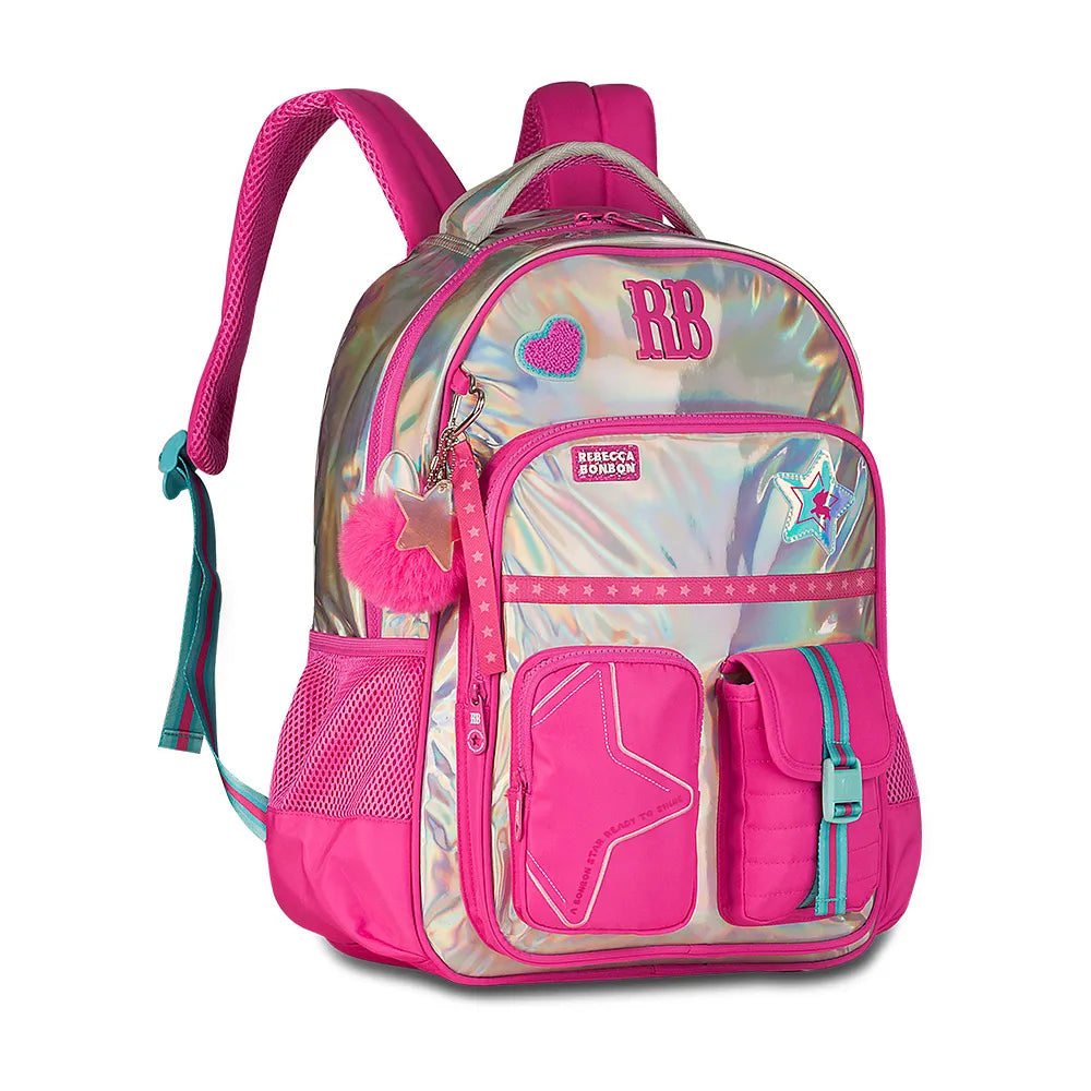Mochila De Costas Rebecca Bonbon Holo Shine 19