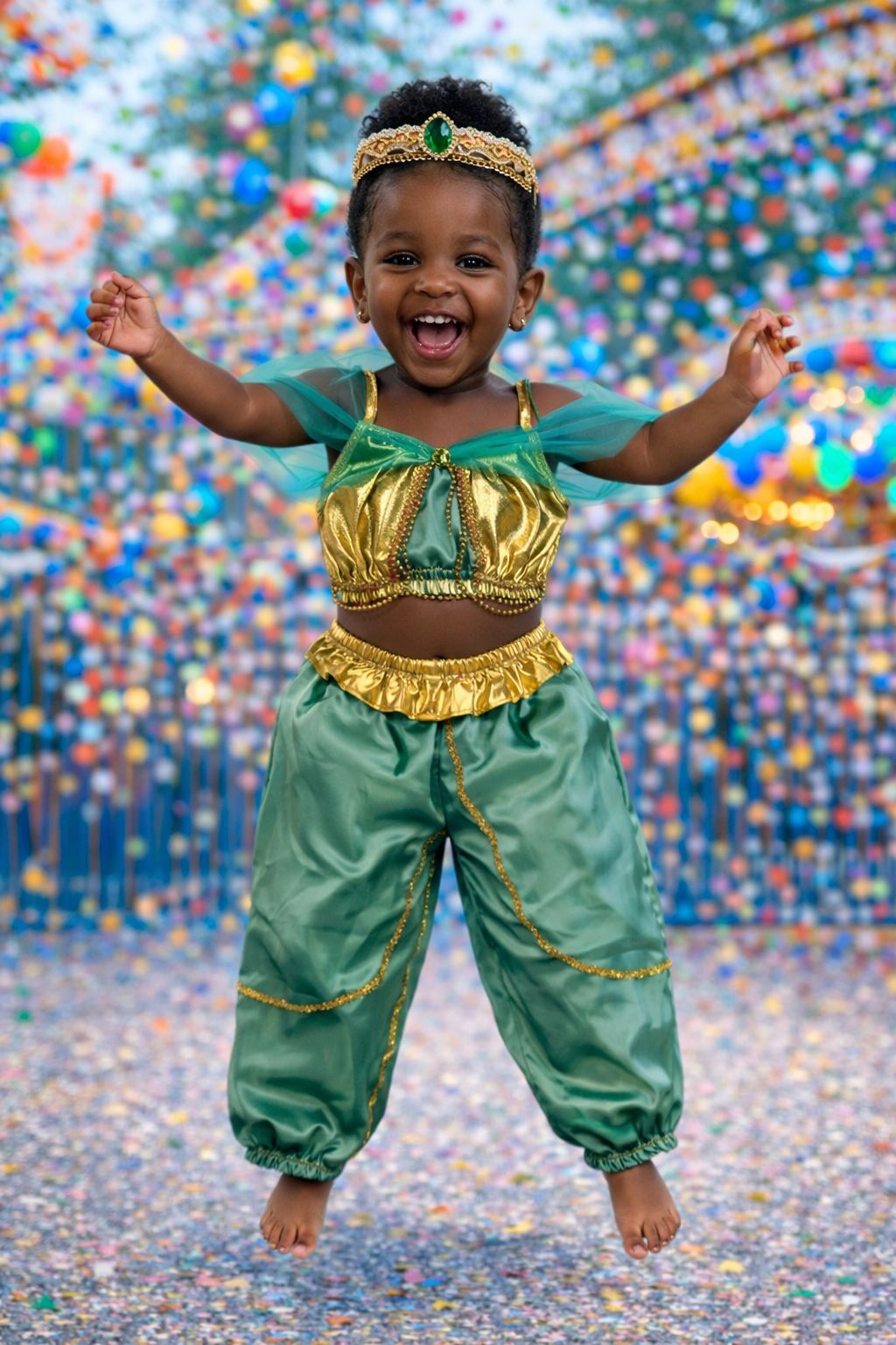 Fantasia Infantil Jasmine com Tiara