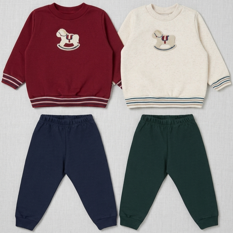 Conjunto Infantil Masculino Pulla Bulla Cavalinho Bordado Confortável