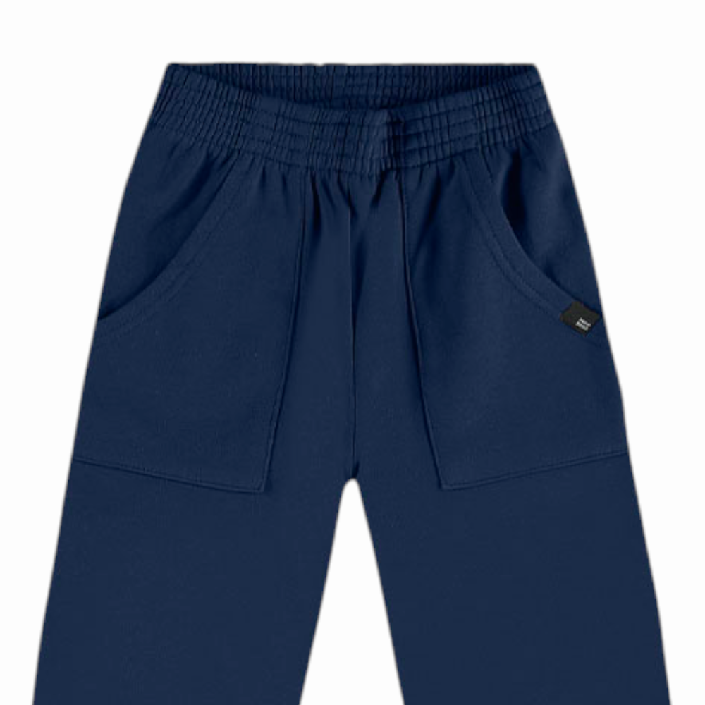 Calça Infantil Menino Pulla Bulla Moletom 100% Algodão com Bolso
