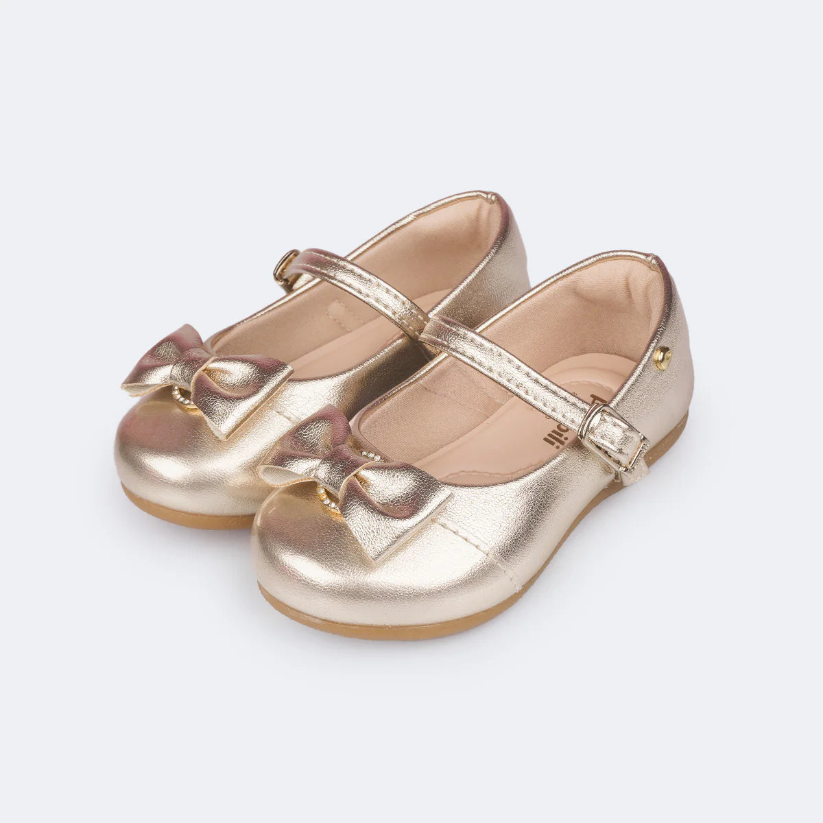 Sapatilha Infantil Pampili Angel Menina Lacinho Strass