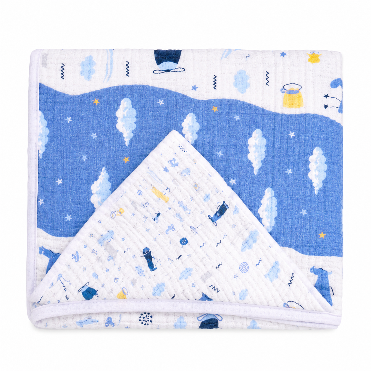 Toalha de Banho Bebê Soft Baby Nice com Capuz 85cm x 85cm 100% Algodão