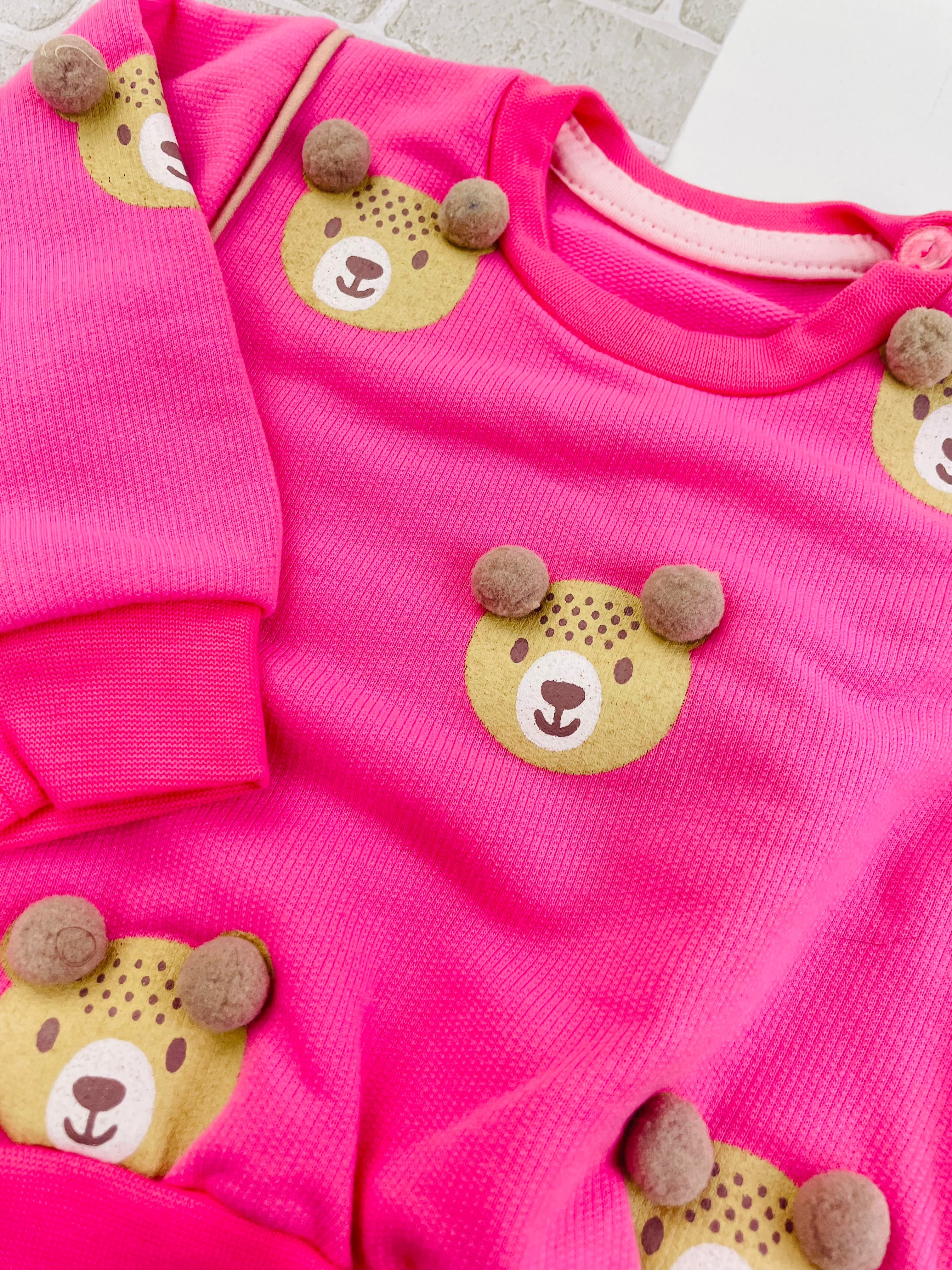Conjunto Brokinha Feminino Ursinhos Com Pompom Moletom
