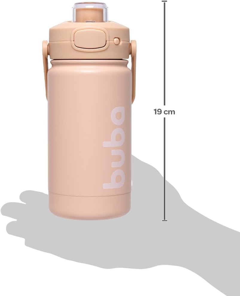 Garrafa Térmica Buba Parede Dupla +3 anos Bege - 350 Ml