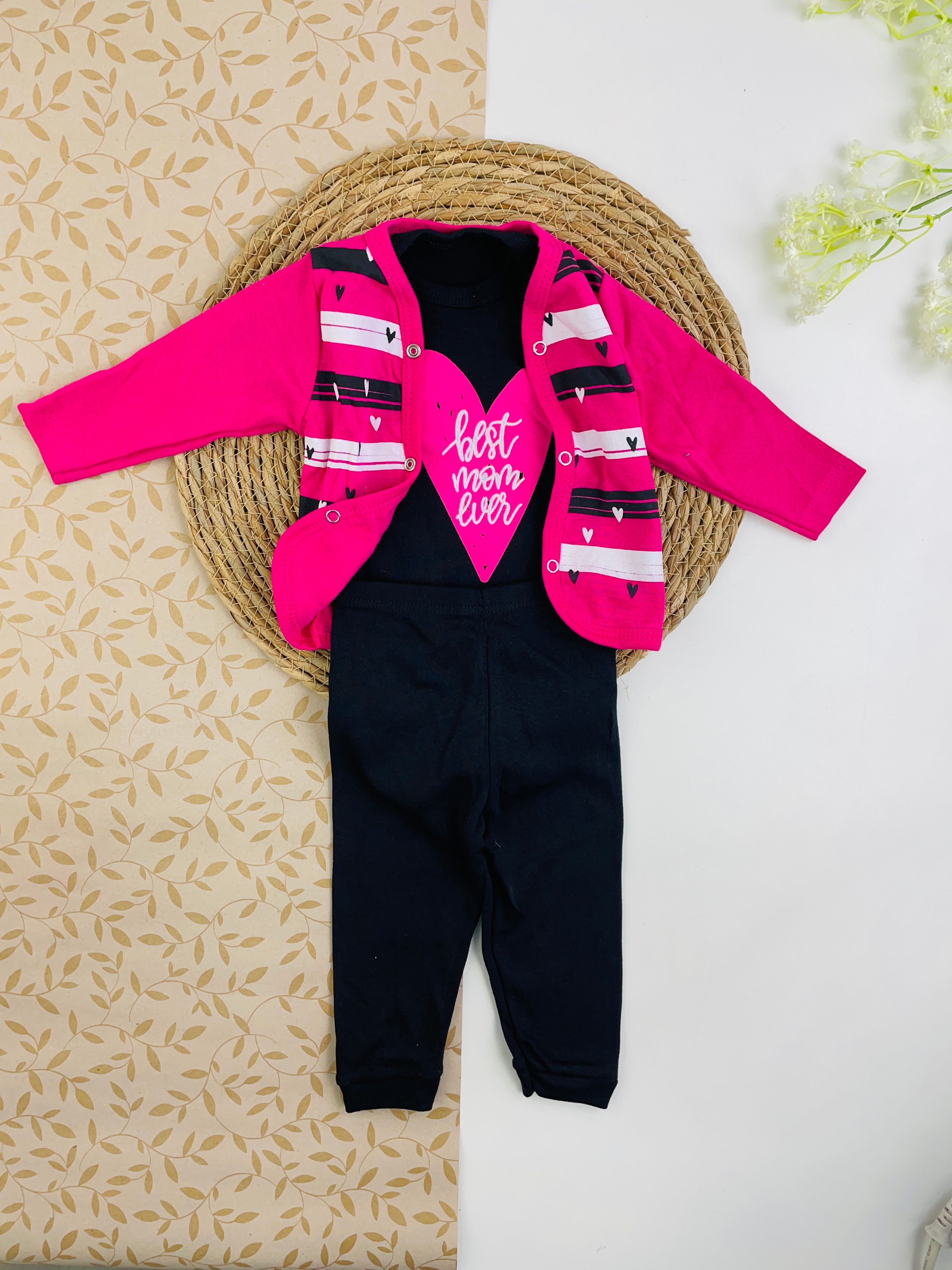 Conjunto Best Mom Ever 3 Peças