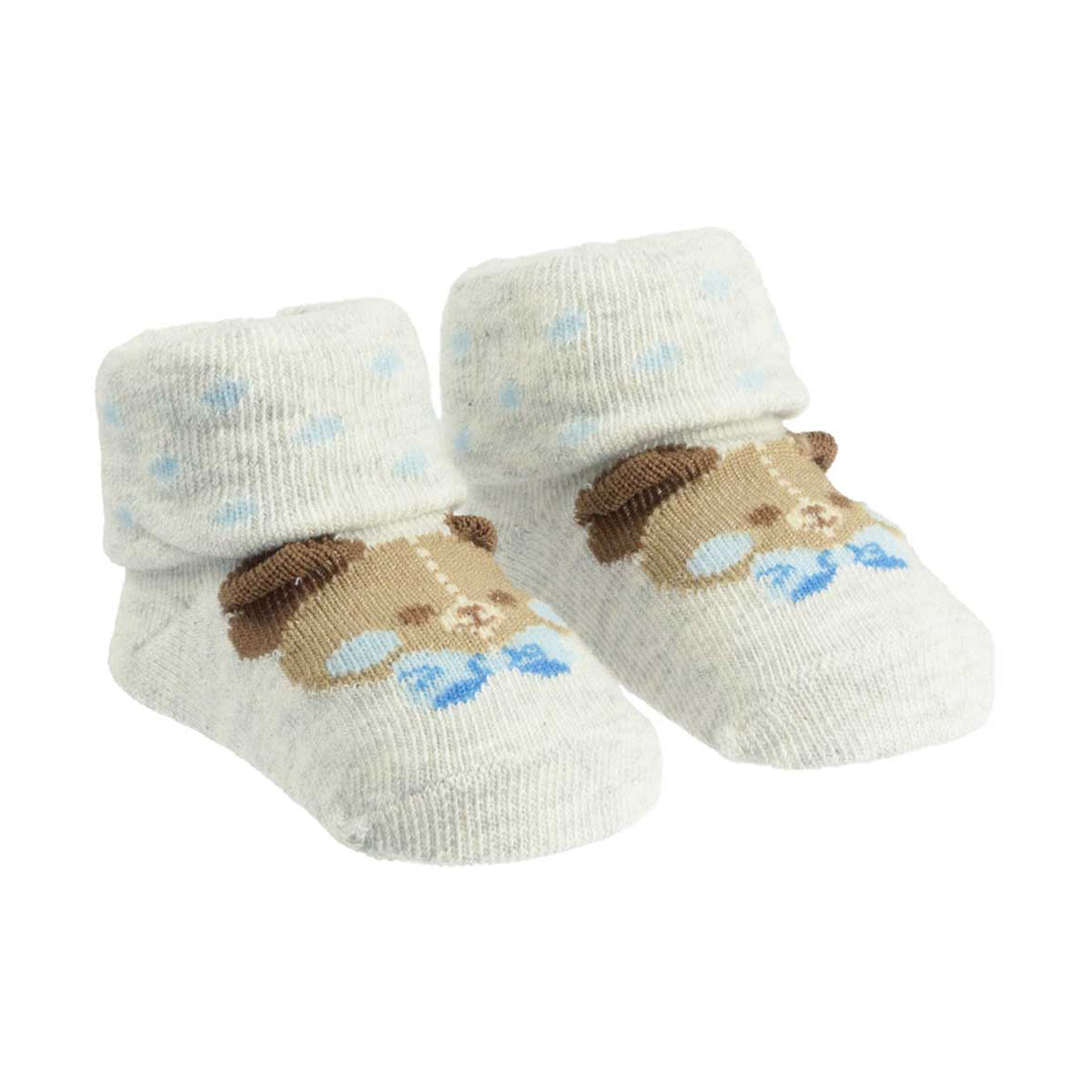 Meia Infantil Masculina Pimpolho Lúdica com Detalhes 3D 00 a 04 Meses RN