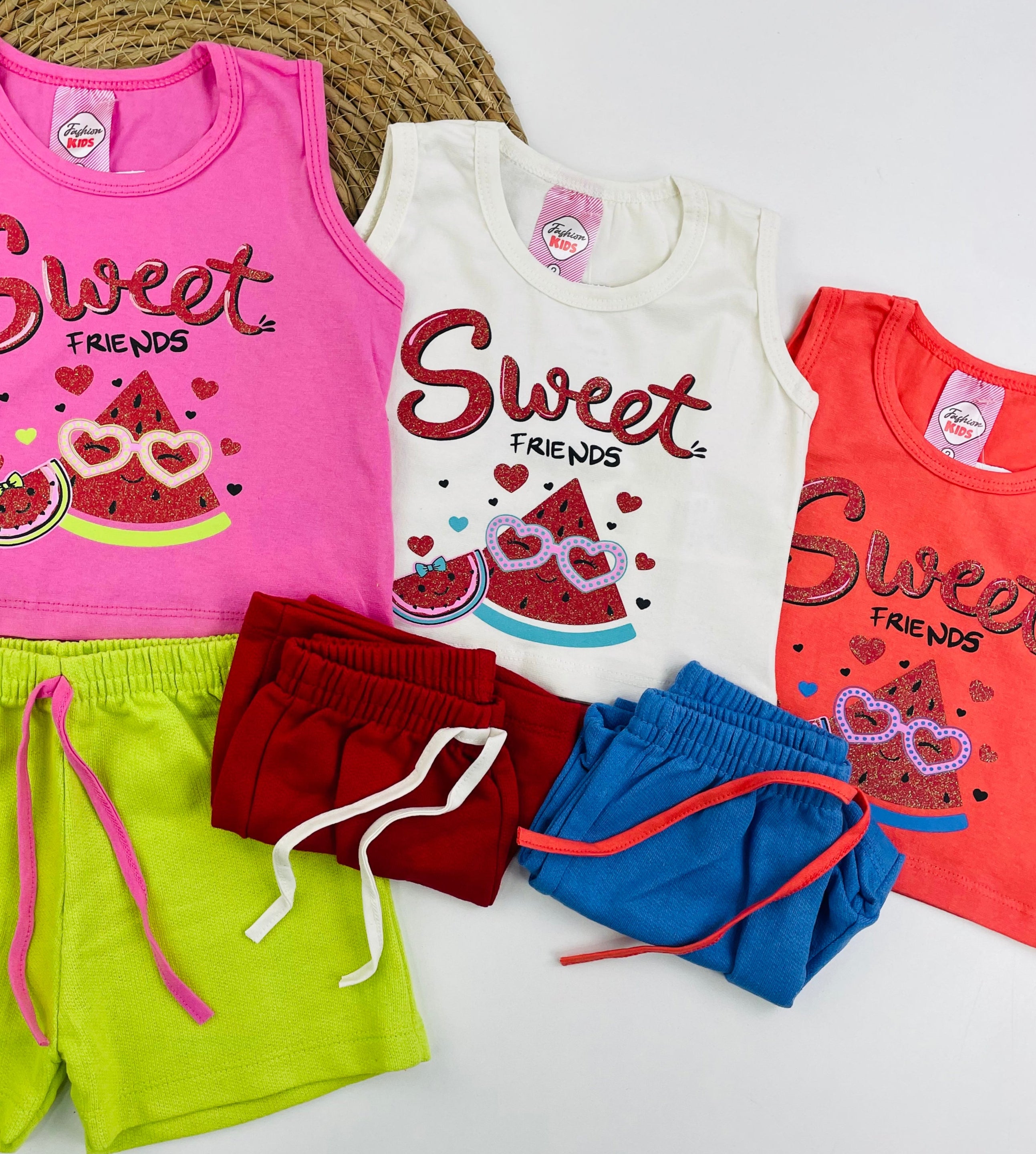 Conjunto Feminino Fashion Kids Sweet Friends