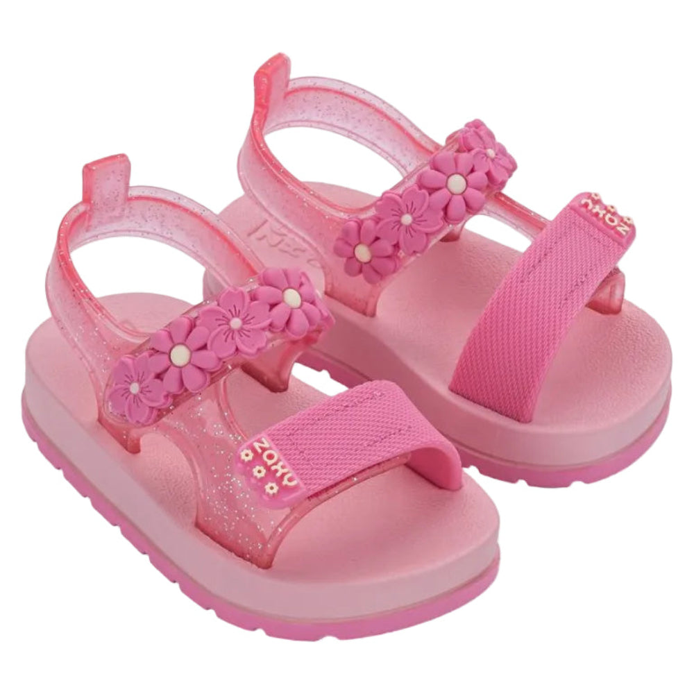 Sandália Infantil Zaxynina Bloom Papete com Flores Grendene  – Estilo e Conforto