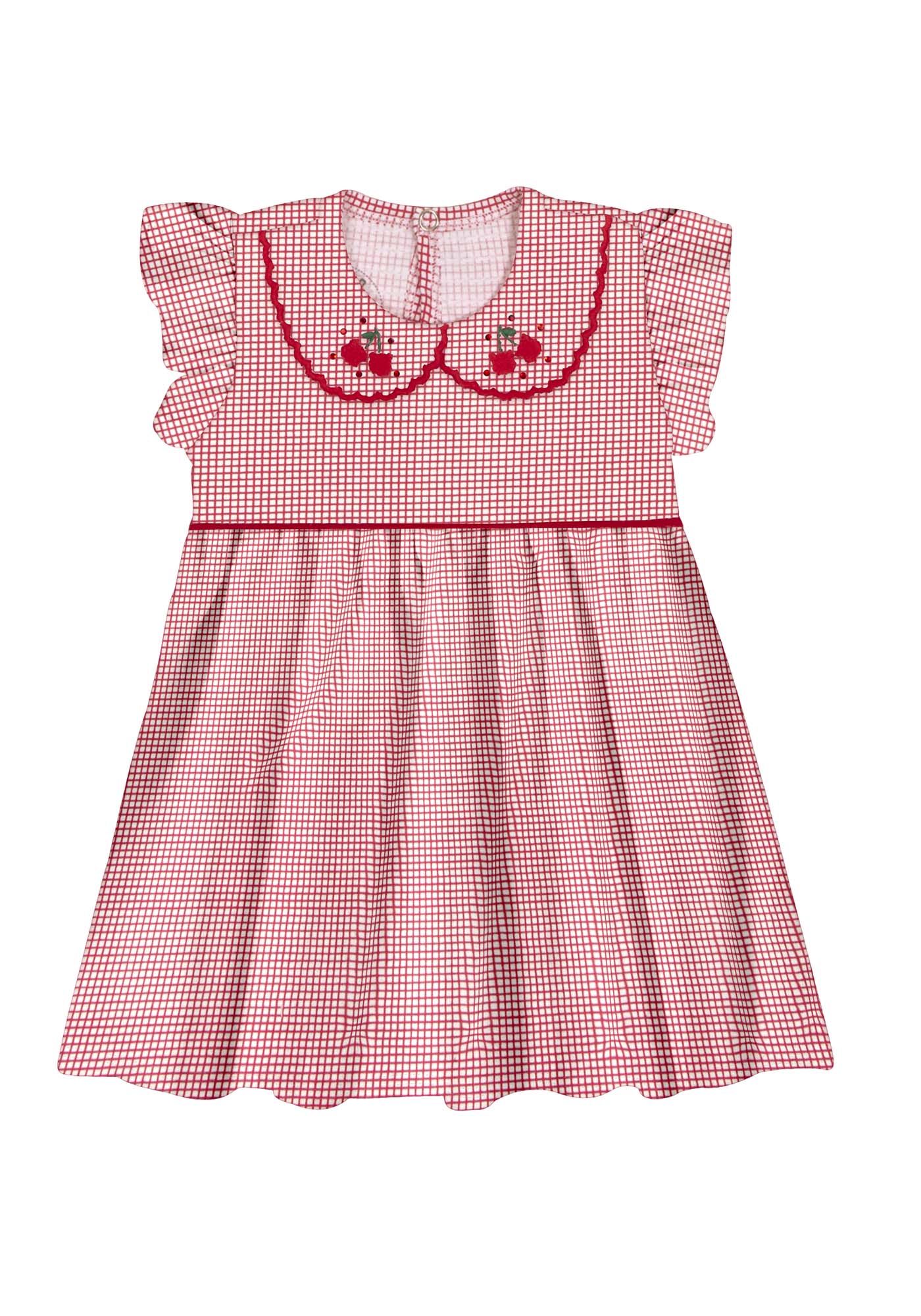 Vestido Alakazoo Cerejas E Strass