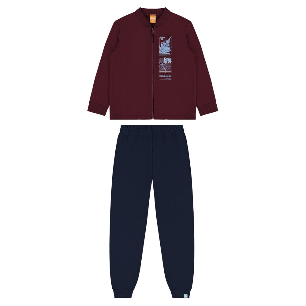 Conjunto Masculino Kamylus Preserve em Moletom Penteado