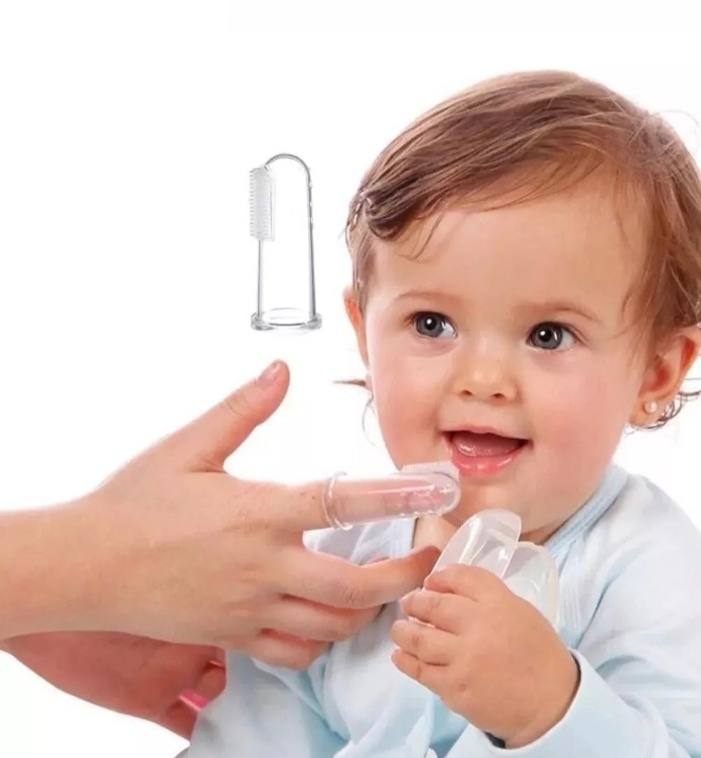 Massageador de Gengiva Pimpolho Transparente +0 meses