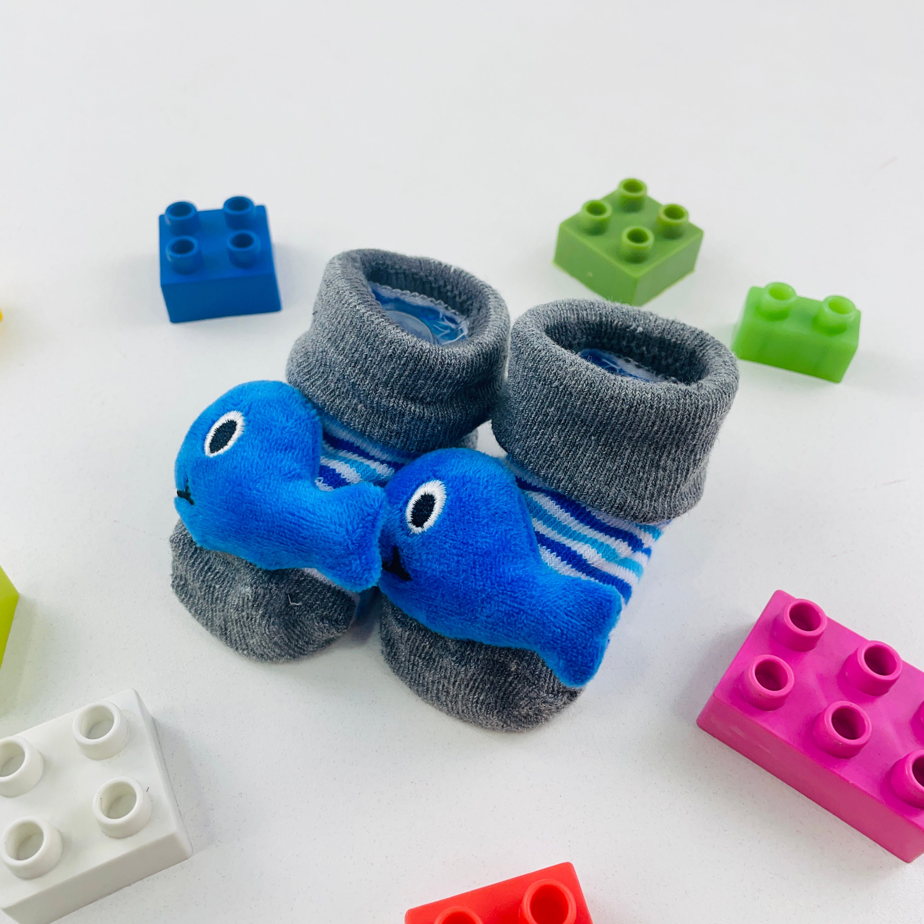 Meia Bichinhos Plin Baby Baleia Antiderrapante