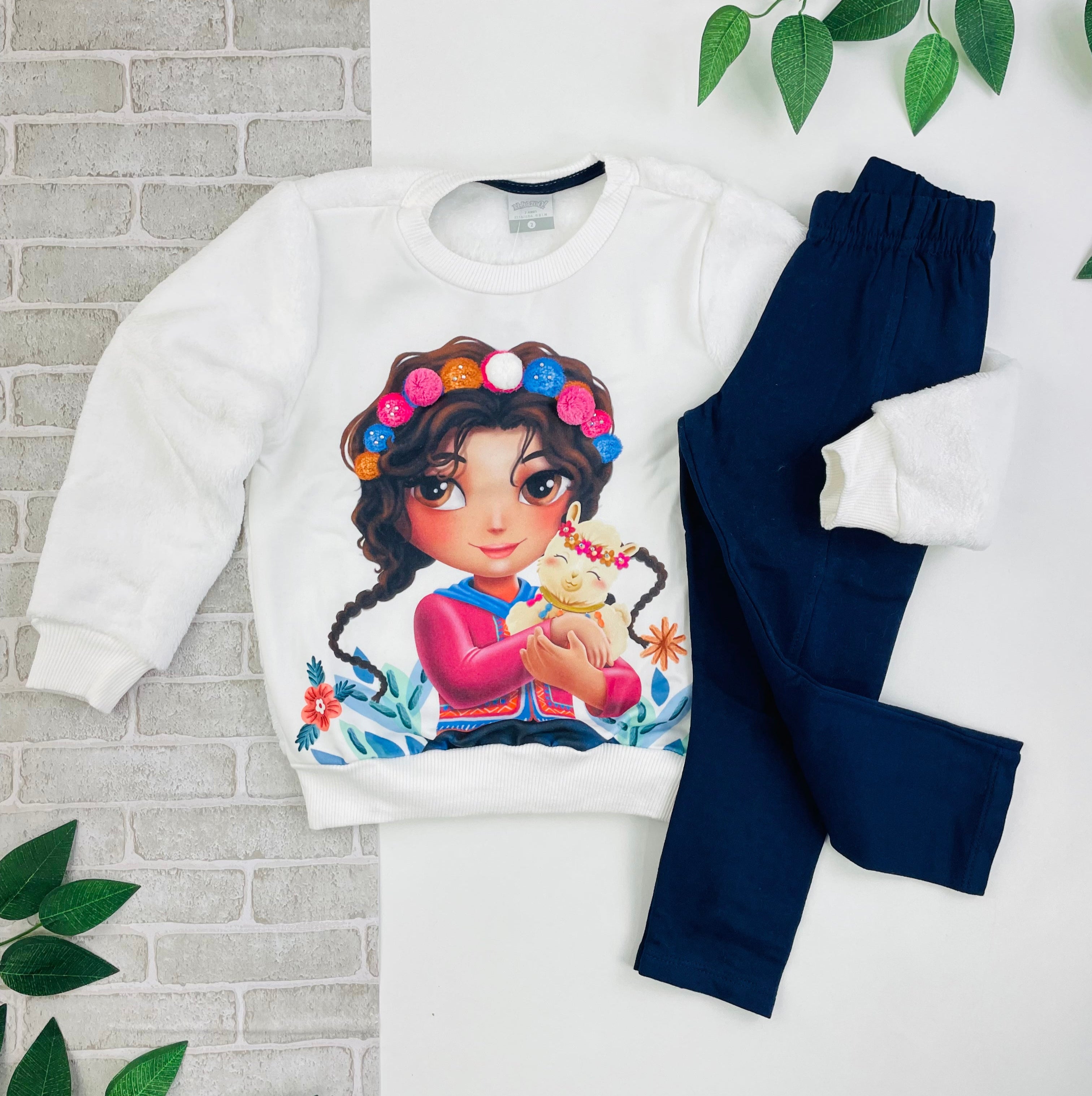Conjunto Alakazoo Menina e a Lhama
