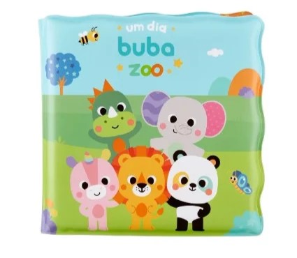 Livrinho de Banho Infantil Buba Zoo Um Dia +6 Meses