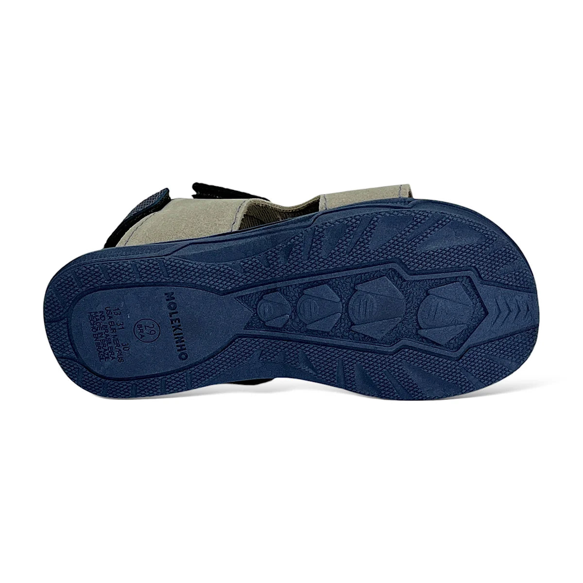 Sandália Papete Infantil Masculina Molekinho Fecho Triplo