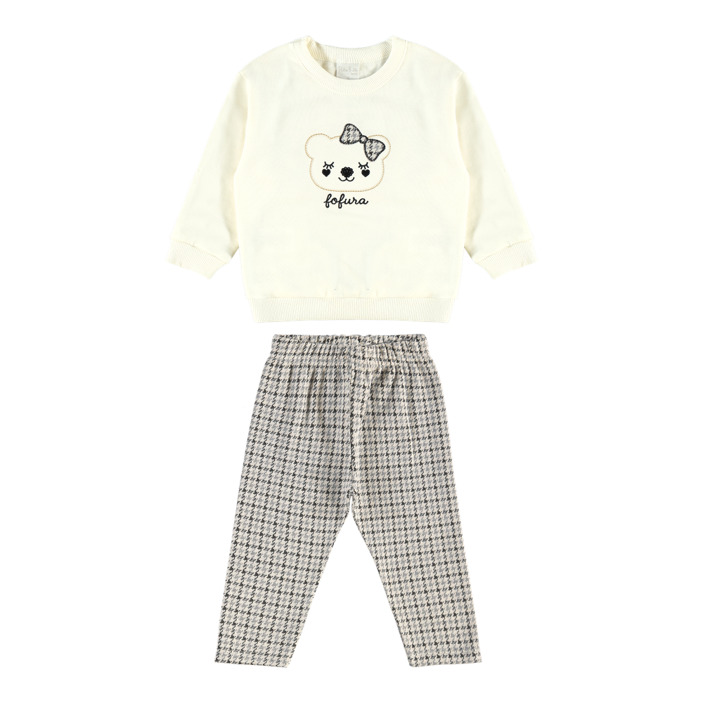 Conjunto Bebê Feminino Pulla Bulla Ursinha Fofura - Aconchego e Charme com Detalhes Bordados