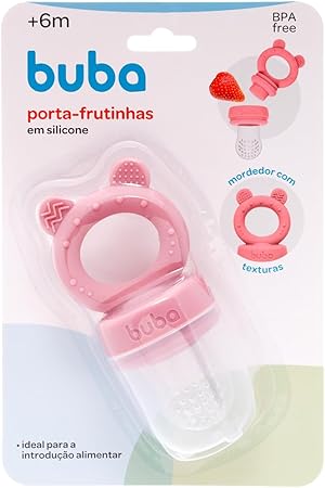 Porta Frutinhas Buba Ursinho Em Silicone +6 Meses