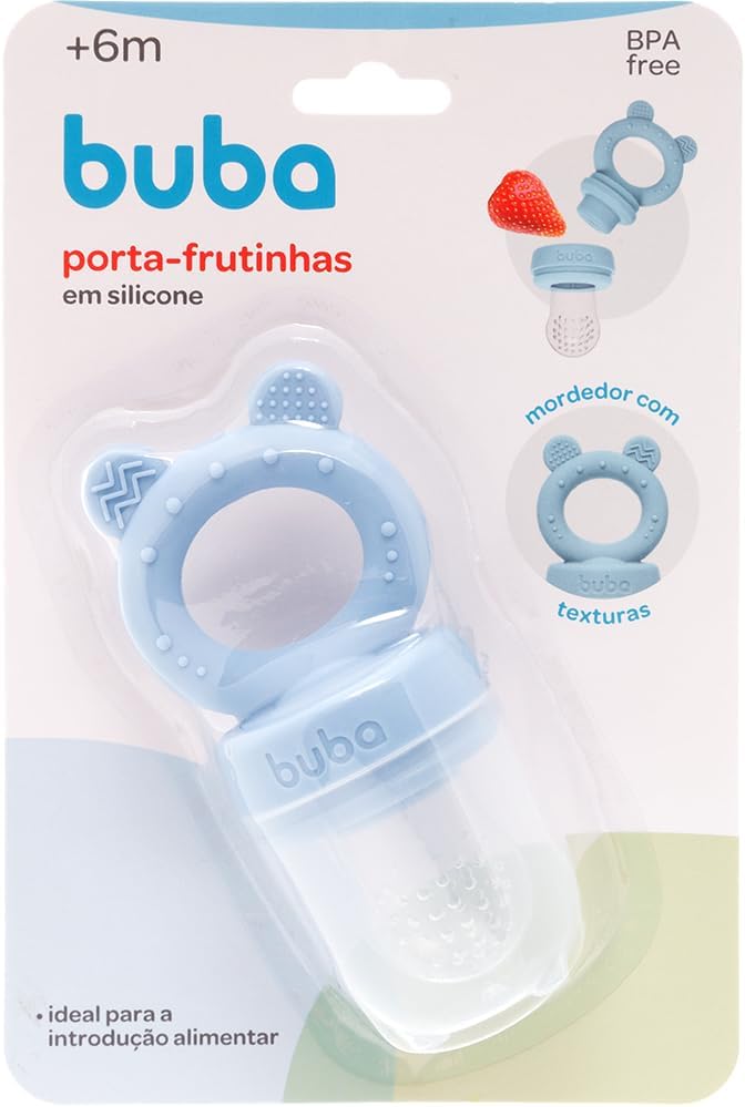 Porta Frutinhas Buba Ursinho Em Silicone +6 Meses