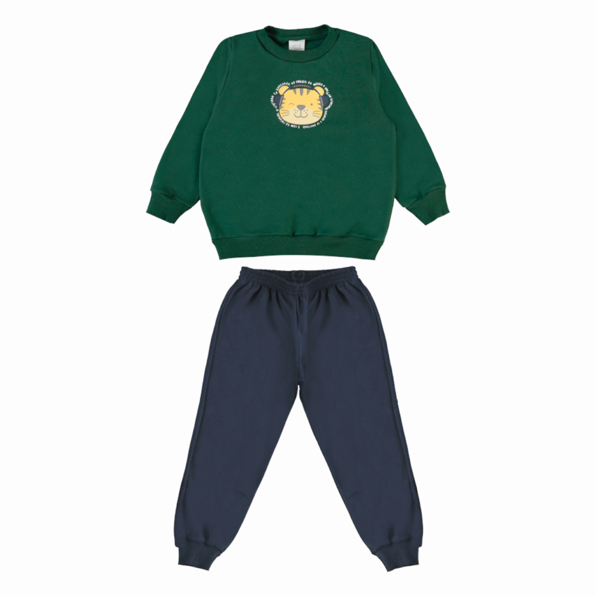Conjunto Infantil Masculino Pulla Bulla Tigrinho de Fone