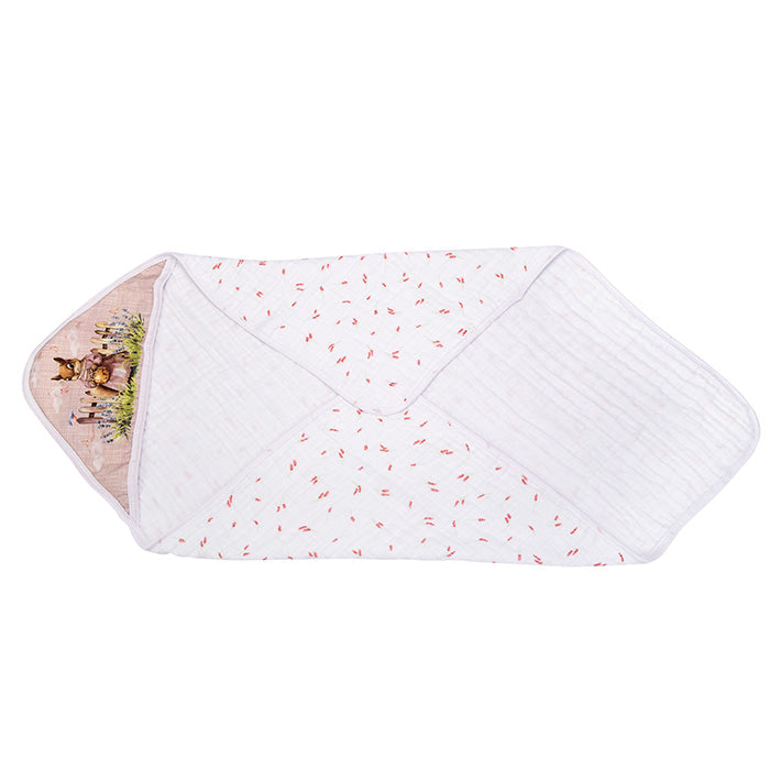 Toalha Soft Muito Mimo Estampada com Capuz Enxoval Unissex