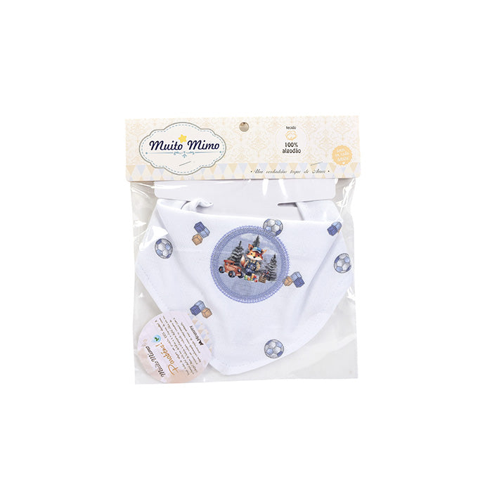 Babador Bandana Bebê com Botão Pressão Enxoval