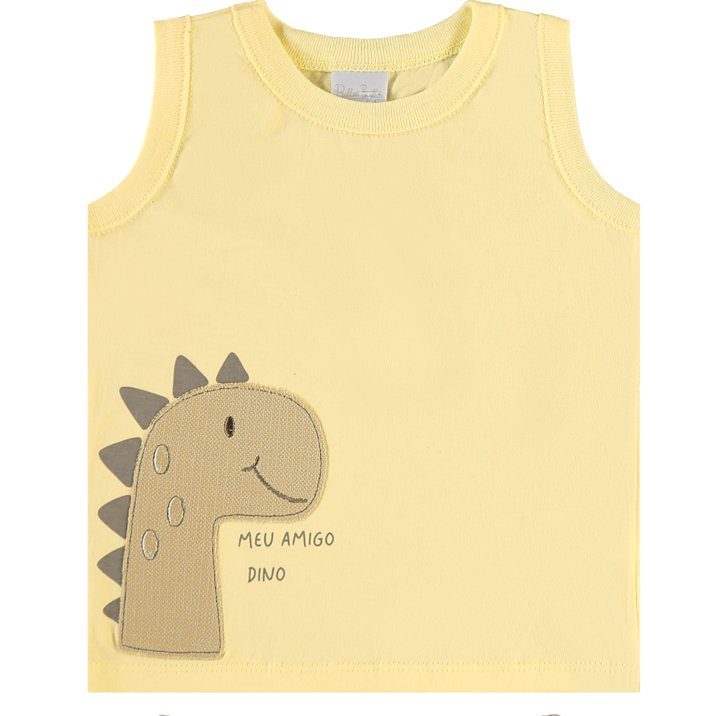 Conjunto Infantil Masculino Pulla Bulla Meu Amigo Dino – Conforto e Diversão para o Dia a Dia