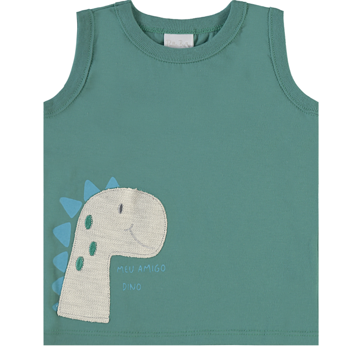 Conjunto Infantil Masculino Pulla Bulla Meu Amigo Dino – Conforto e Diversão para o Dia a Dia