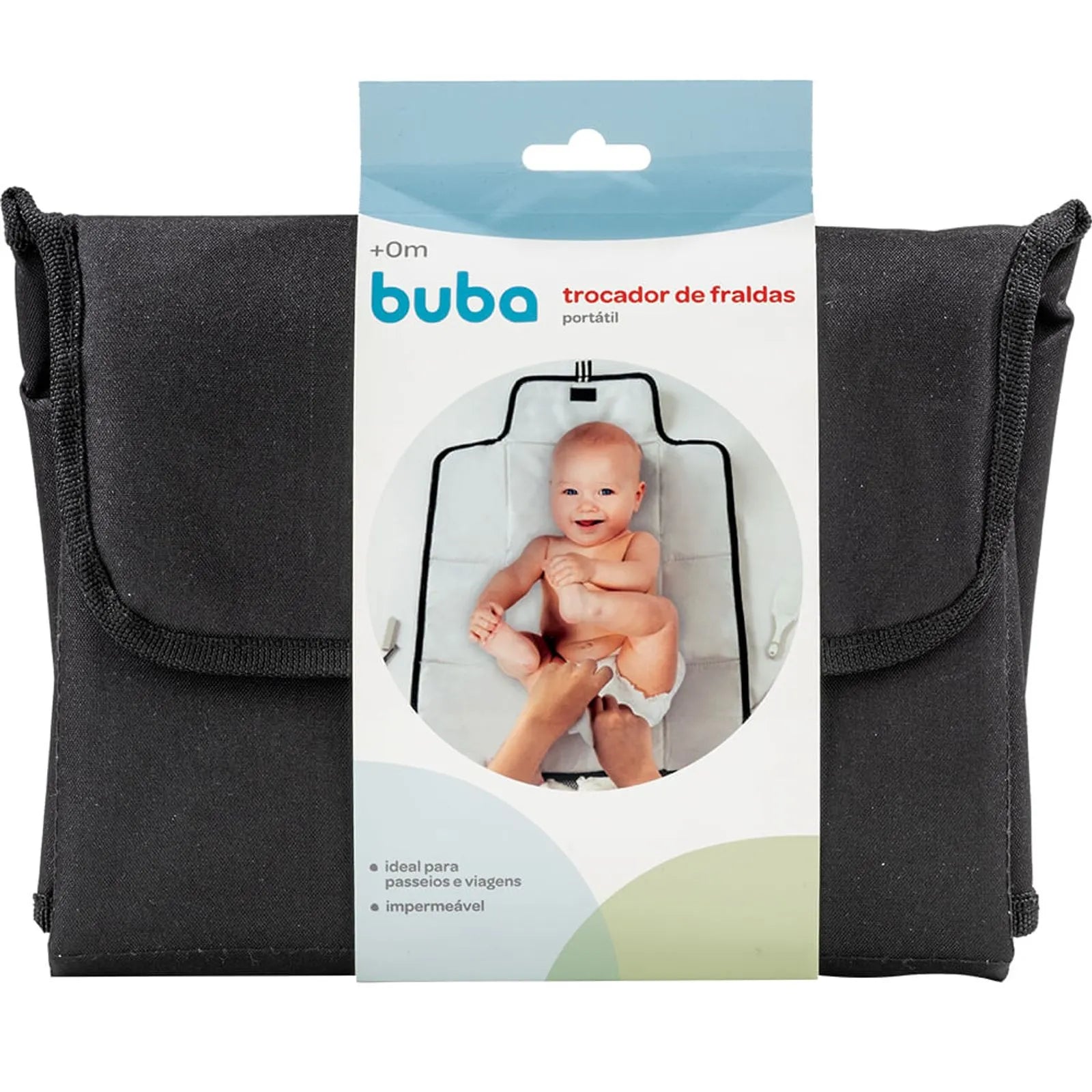 Trocador de Fraldas Portátil Buba Impermeável com Bolso – Ideal para Passeios e Viagens