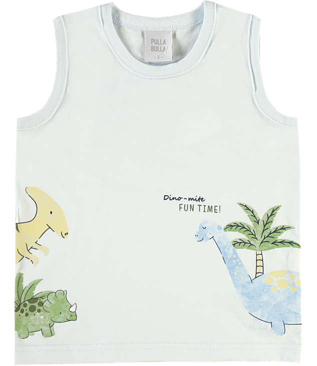 Conjunto Infantil Masculino Pulla Bulla Dino Mite Fun Time – Conforto e Estilo para o Dia a Dia