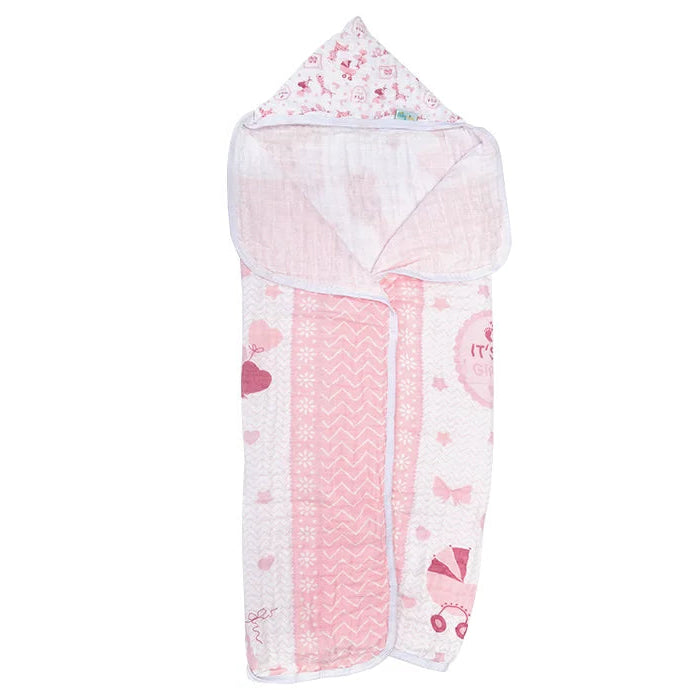 Toalha de Banho Bebê Soft Baby Nice com Capuz 85cm x 85cm 100% Algodão